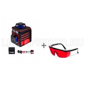 ADA CUBE 2-360 PROFESSIONAL EDITION лазерный уровень + очки лазерные ADA Laser Glasses  в подарок!
