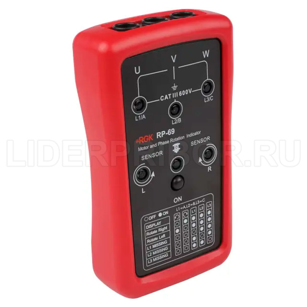 RGK-RP-69-3л RGK RP-69 Индикатор чередования фаз (фазоуказатель)