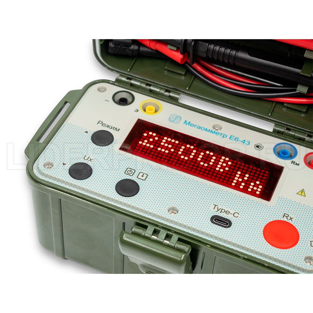 Е6-43-GREEN-4л Е6-43 Мегаомметр, в зеленом корпусе